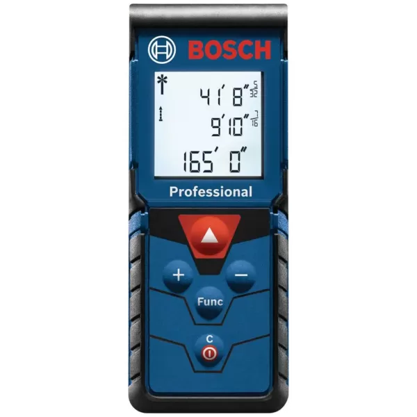 Bosch 65 ft. Self Leveling Cross Line Laser Level with Plumb Points and Bonus 165 ft. Laser Measurer with Area and Volume