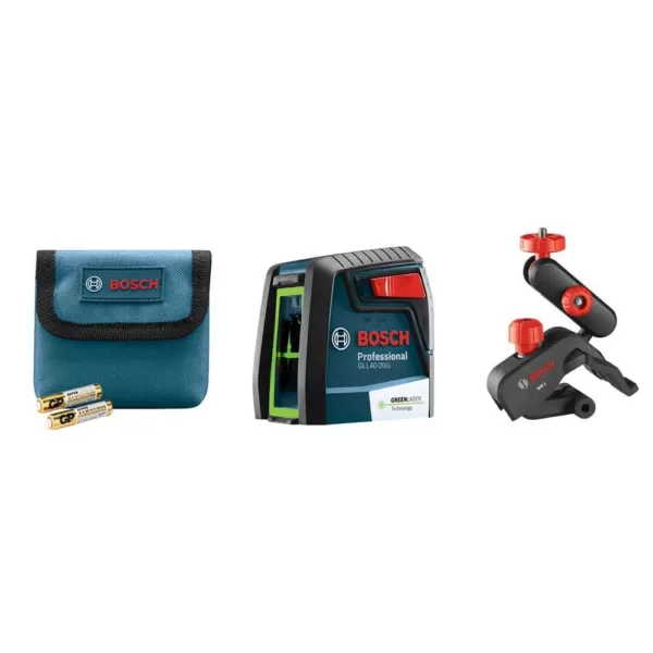 Bosch 40 ft. Self Leveling Cross Line Laser with VisiMax Green Beam