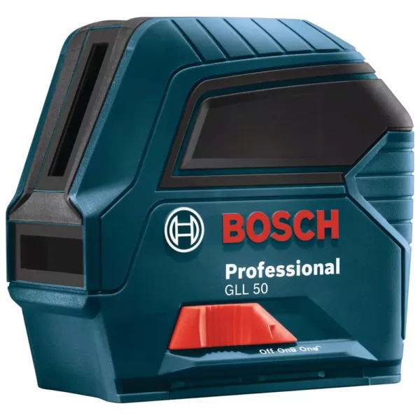 Bosch 50 ft. Self Leveling Cross Line Laser Level with Plumb Points and Bonus Compact Tripod with Extendable Height