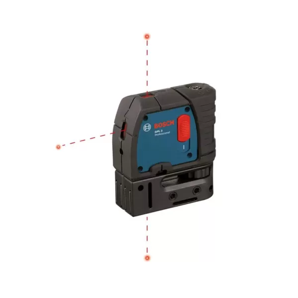 Bosch 100 ft. Self Leveling 3 Point Laser with Mounting Strap and Belt Pouch