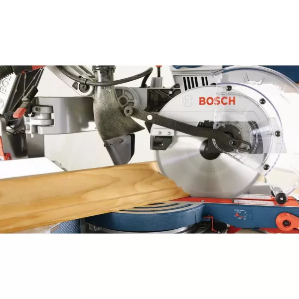 Bosch 15 Amp Corded 10 in. Dual-Bevel Sliding Glide Miter Saw with 60-Tooth Carbide Saw Blade