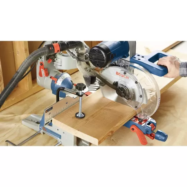 Bosch 15 Amp Corded 10 in. Dual-Bevel Sliding Glide Miter Saw with 60-Tooth Saw Blade with Bonus 32-1/2 in. Folding Leg Stand