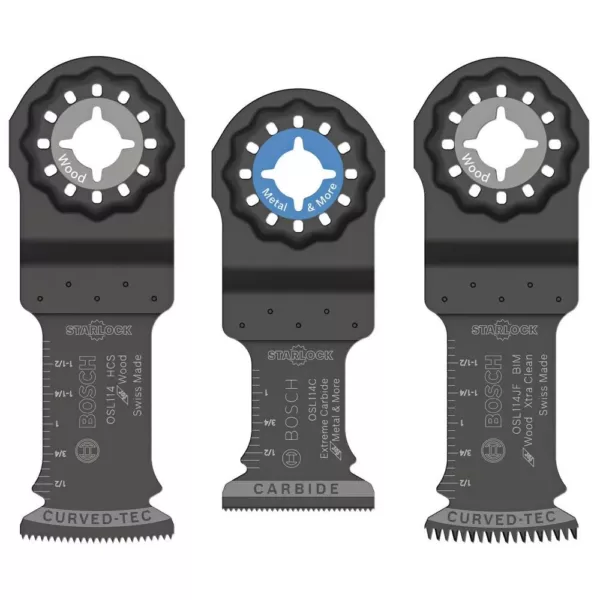 Bosch Starlock Oscillating Multi-Tool Accessory Blade Set (3-Piece)