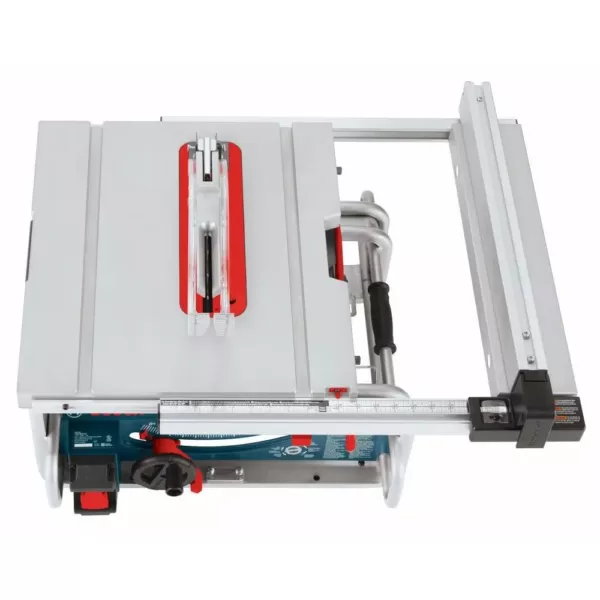 Bosch 15 Amp 10 in. Corded Portable Worksite Bench Table Saw with Smart Guard System and 24-Tooth Carbide Saw Blade