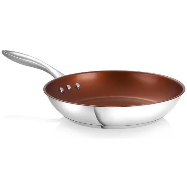 Ozeri Earth Pan ETERNA 12 in. Stainless Steel Nonstick Frying Pan in Bronze