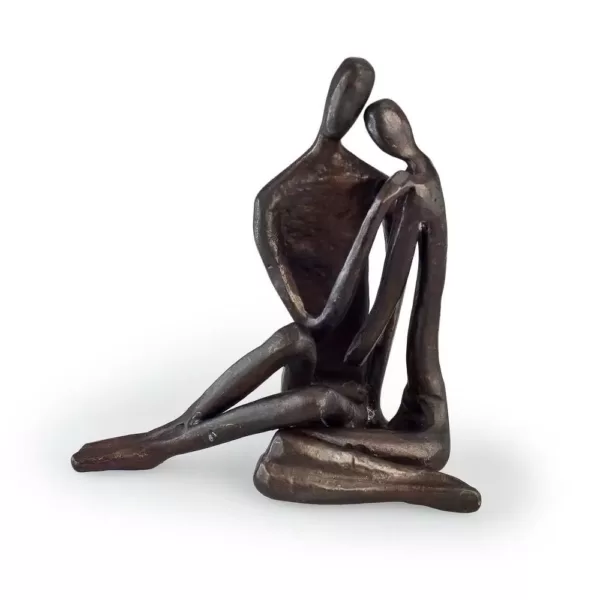 DANYA B Couple Embracing Cast Bronze Sculpture