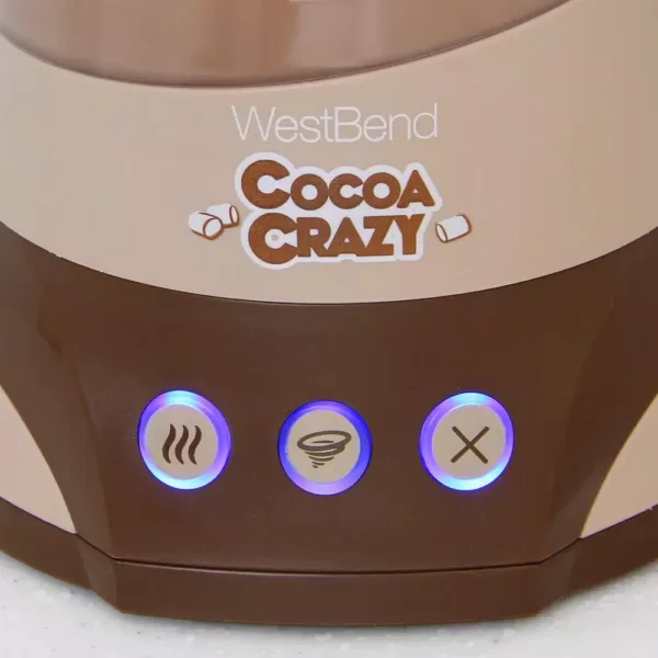 West Bend Cocoa Crazy 4-Cup Hot Beverage Machine 32 Oz. Brown with Removable Pitcher Easy Serving and Nonstick for Easy Cleanup