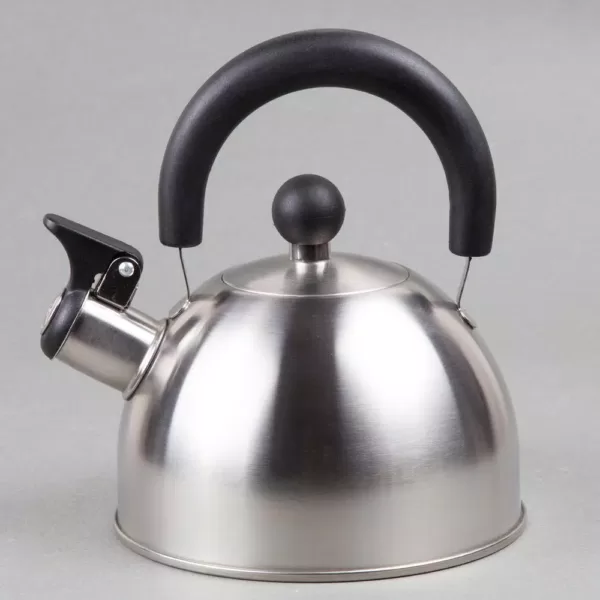 Creative Home Simplicity 6-Cup Brushed Stainless Steel with Whistle Stovetop Tea Kettle