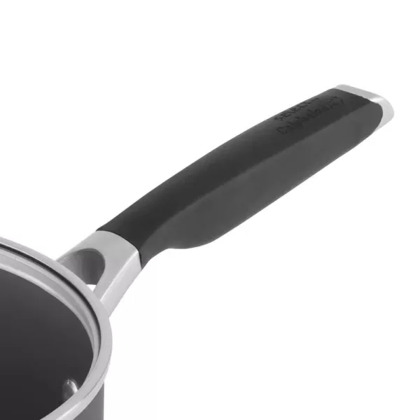 Calphalon Select 2.5 qt. Hard-Anodized Aluminum Nonstick Sauce Pan in Black with Glass Lid