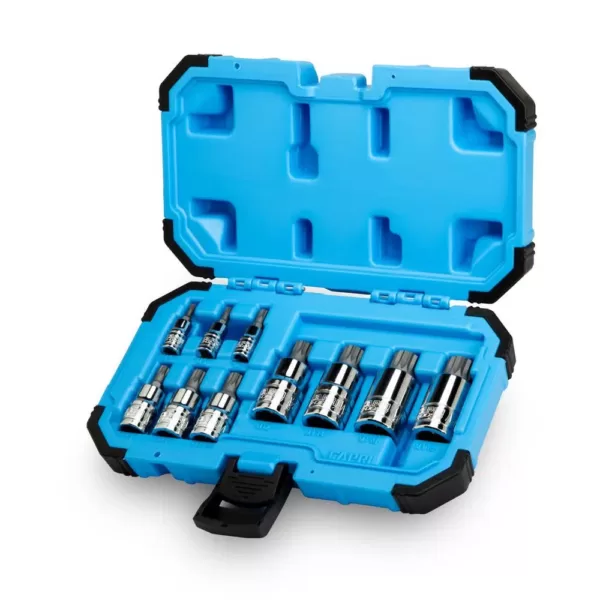 Capri Tools Stubby XZN Triple Square Bit Socket Set (10-Piece)