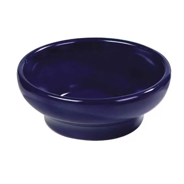 Carlisle 5 oz. SAN Plastic Footed Salsa Dish in Cobalt Blue (Case of 48)