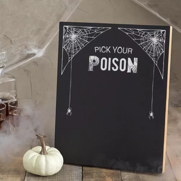 Cathy's Concepts 14 in. x 11 in. Pick Your Poison Printed Chalkboard Wall Art