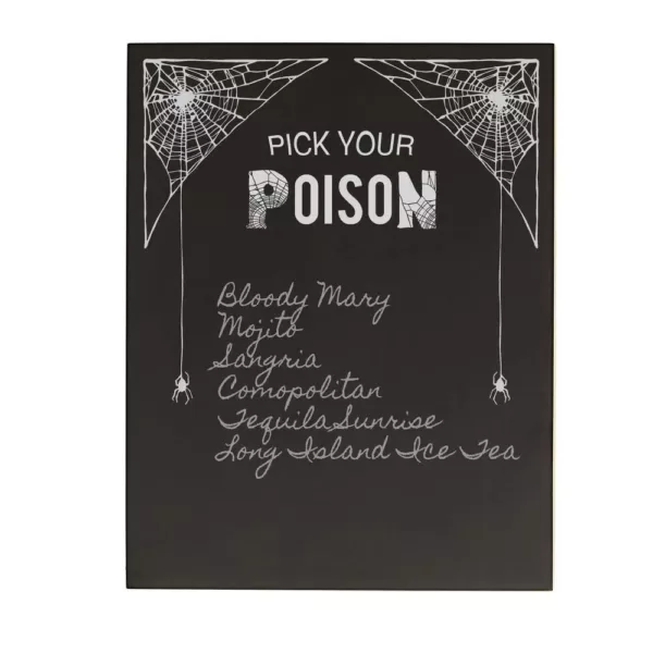 Cathy's Concepts 14 in. x 11 in. Pick Your Poison Printed Chalkboard Wall Art