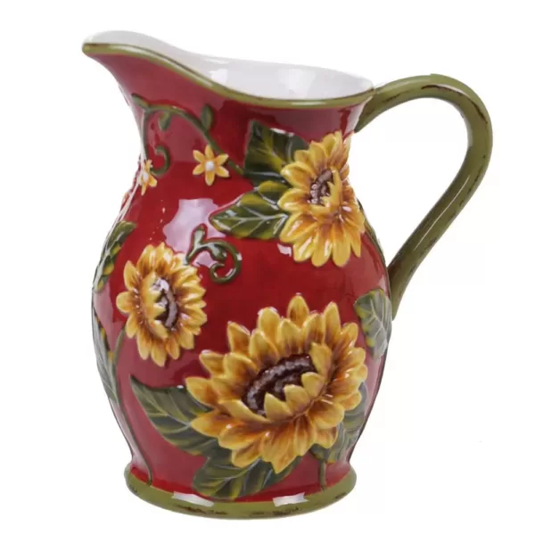 Certified International Sunset Sunflower 96 oz. Pitcher