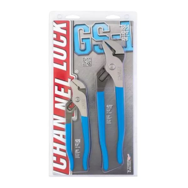 Channellock 9.5 in. and 6.5 in. Tongue and Groove Pliers Set