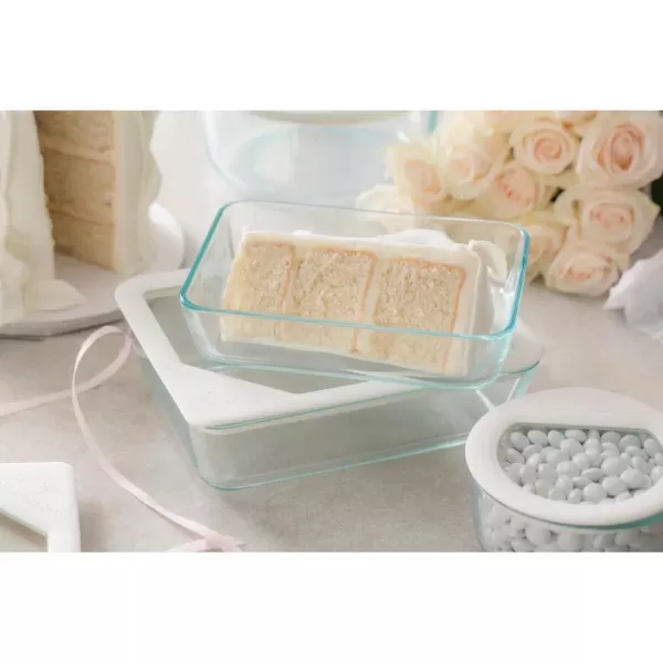 Pyrex Ultimate Storage 10-Piece Glass Storage Set with White Lids