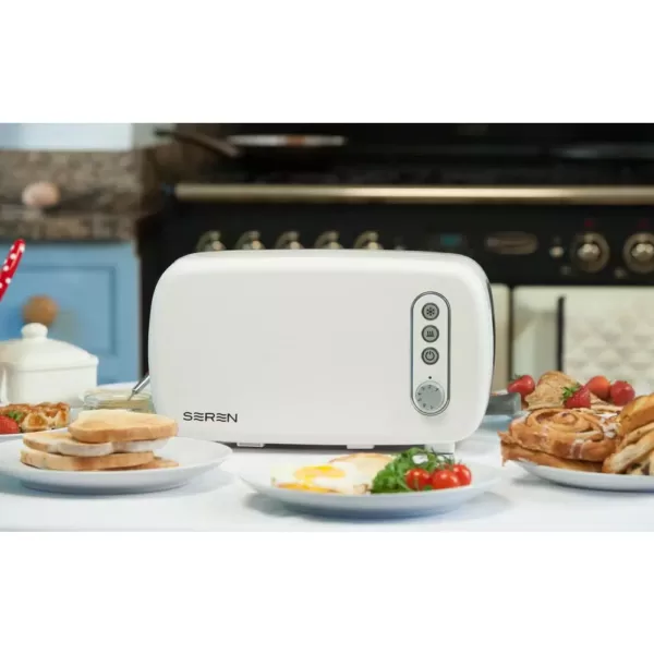 BergHOFF Seren 2-Slice Cream Long Slot Toaster