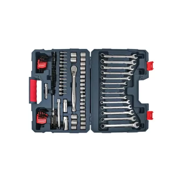 Crescent 3/8 in. Drive 12-Point Standard SAE/Metric Mechanics Tool Set (128-Piece)