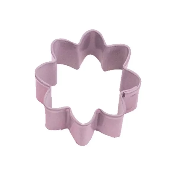 CybrTrayd 12-Piece Mini Daisy Pink Polyresin Cookie Cutter & Recipe