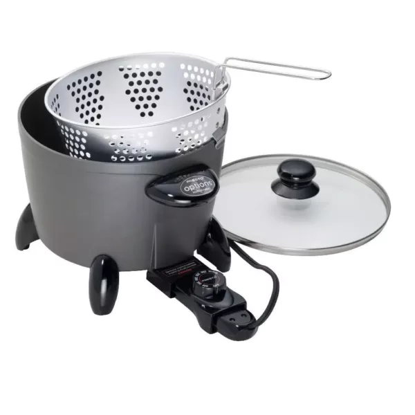 Presto Options 6 Qt. Dark Gray Electric Multi-Cooker