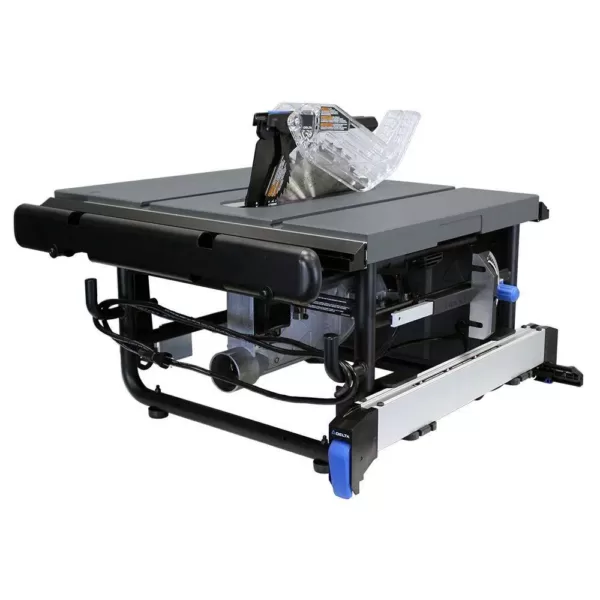 Delta 15 Amp 10 in. Left Tilt 30 in. Portable Jobsite Table Saw