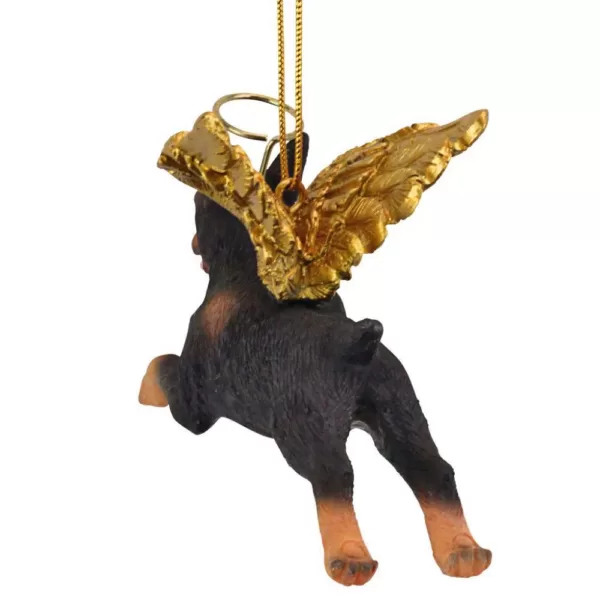 Design Toscano 2.5 in. Honor the Pooch Doberman Holiday Dog Angel Ornament