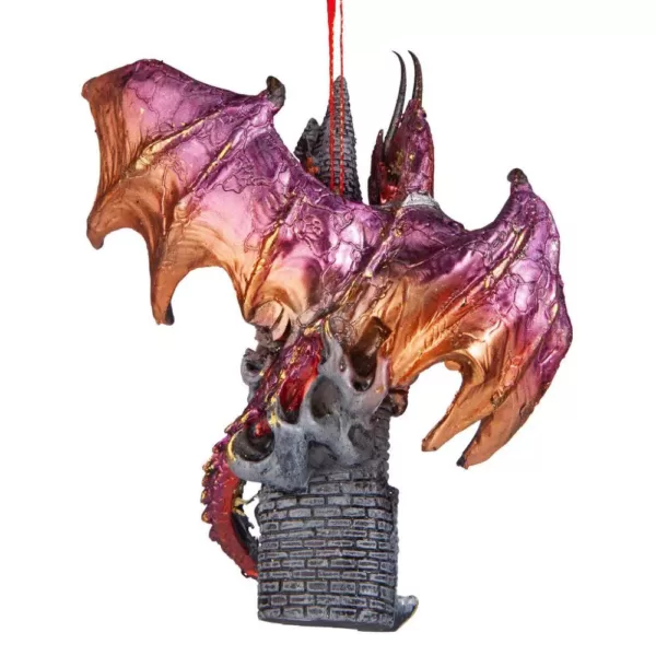 Design Toscano 4.5 in. Zanzibar, the Gothic Dragon Holiday Ornament