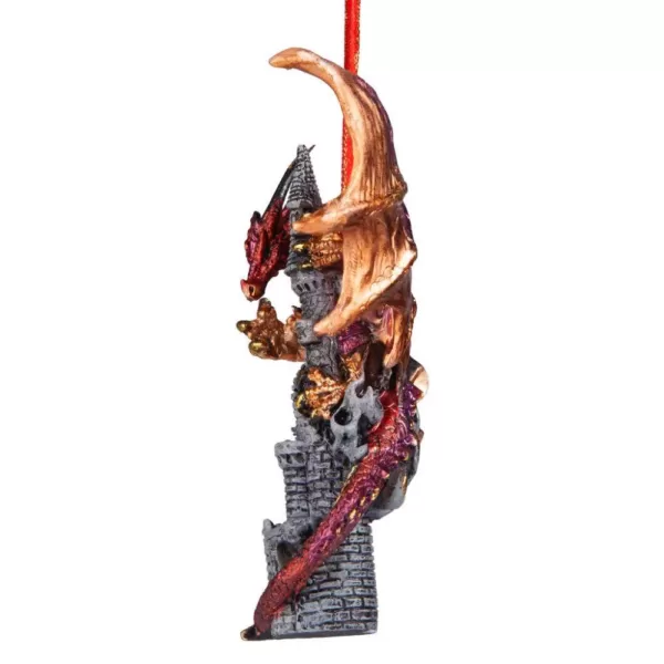 Design Toscano 4.5 in. Zanzibar, the Gothic Dragon Holiday Ornament