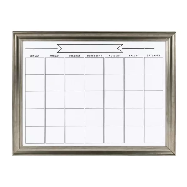 DesignOvation Macon Monthly Dry Erase Calendar Memo Board