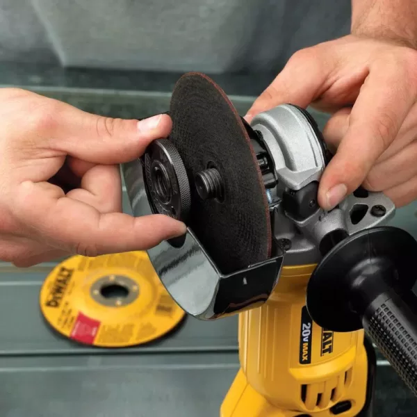 DEWALT 20-Volt MAX Cordless 4-1/2 in. to 5 in. Grinder, (2) 20-Volt 5.0Ah Batteries & Charger