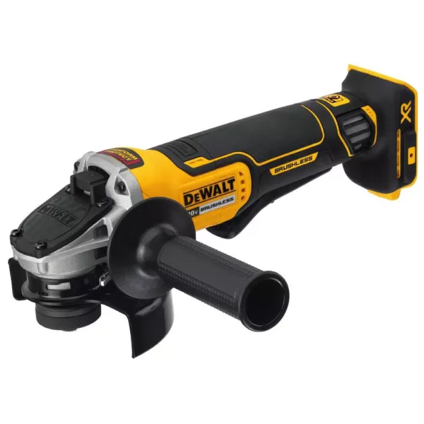 DEWALT 20-Volt MAX XR Cordless Brushless 4-1/2 in. Paddle Switch Small Angle Grinder with (1) 20-Volt 4.0Ah Battery & Charger