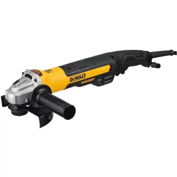 DEWALT 13 Amp Corded 5 in. to 6 in. Brushless Angle Grinder with Rat Tail