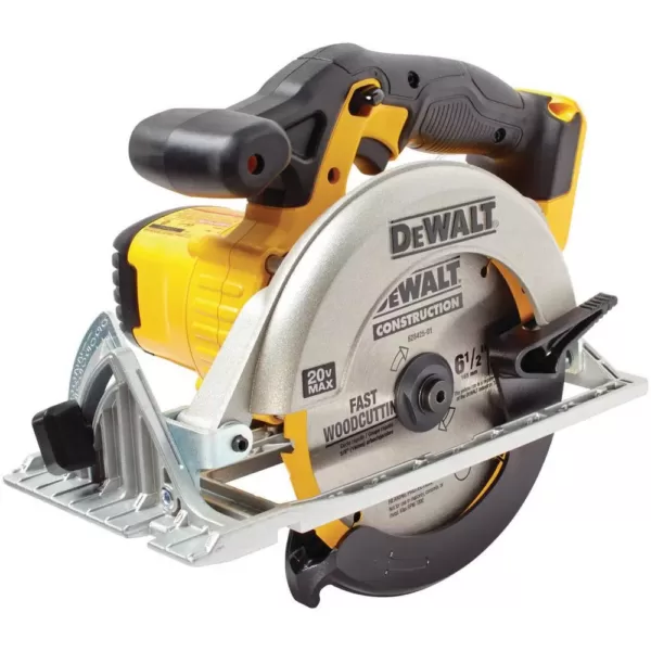 DEWALT 20-Volt MAX Cordless 6-1/2 in. Circular Saw with Bonus 6-1/2 in. 18-Tooth Fast Cutting Carbide Circular Saw Blade