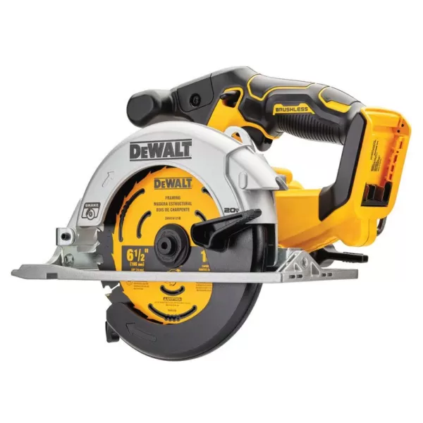 DEWALT 20-Volt MAX Cordless Brushless 6-1/2 in. Circular Saw (Tool-Only)