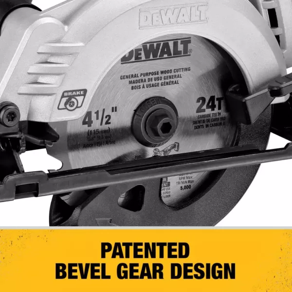 DEWALT ATOMIC 20-Volt MAX Cordless Brushless 4-1/2 in. Circular Saw with (1) 20-Volt Battery 4.0Ah