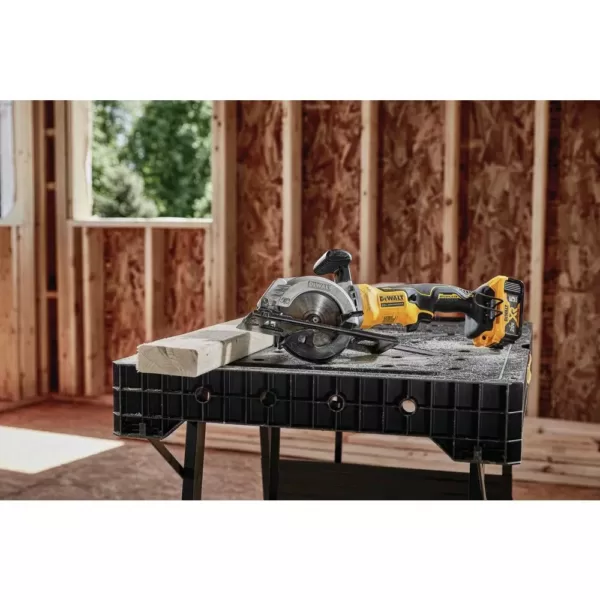 DEWALT ATOMIC 20-Volt MAX Cordless Brushless 4-1/2 in. Circular Saw with (1) 20-Volt Battery 5.0Ah