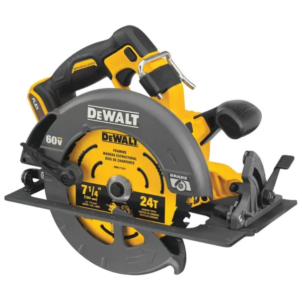 DEWALT FLEXVOLT 60-Volt MAX Cordless Brushless 7-1/4 in. Circular Saw with Brake (Tool-Only)