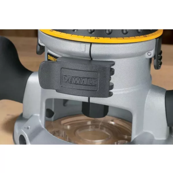 DEWALT 12 Amp Corded 2-1/4 Horsepower Electronic Variable Speed Fixed Base Router with Soft Start