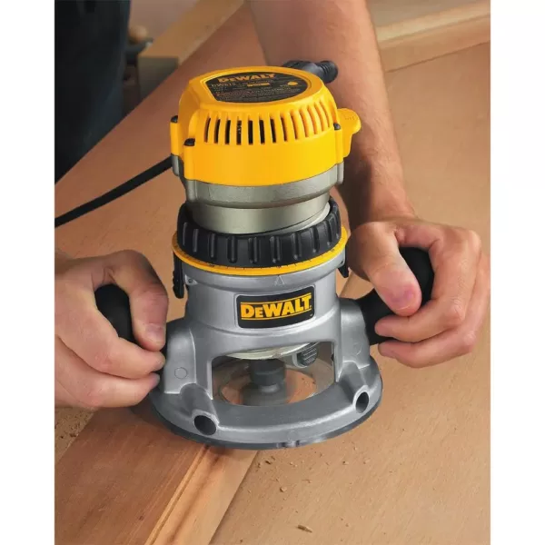 DEWALT 12 Amp Corded 2-1/4 Horsepower Fixed and Plunge Base Router Kit