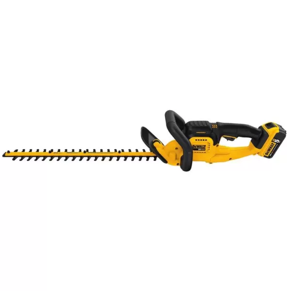 DEWALT 22 in. 20V MAX Lithium-Ion Cordless Hedge Trimmer with (1) 5.0Ah Battery and Charger Included