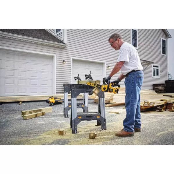 DEWALT 125 MPH 450 CFM 20V MAX Cordless Brushless Blower w/(1) 5.0Ah Battery & Charger w/ Bonus 12in 20V Chainsaw (Tool Only)