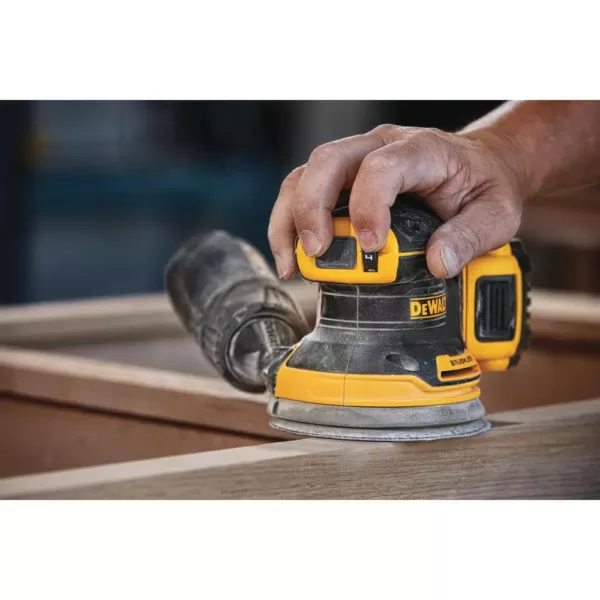 DEWALT 20-Volt MAX XR Cordless Brushless 5 in. Random Orbital Sander with (1) 20-Volt Battery 5.0Ah & Charger