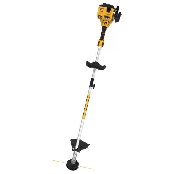 DEWALT 27cc 2-Cycle Gas Straight Shaft String Trimmer with Attachment Capability