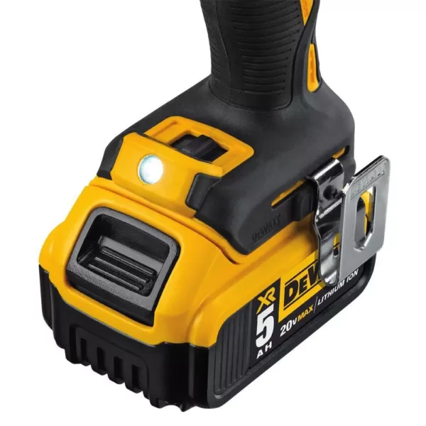 DEWALT 20-Volt MAX XR Cordless Brushless 3-Speed 1/2 in. Hammer Drill with (3) 20-Volt 5.0Ah Batteries & Charger