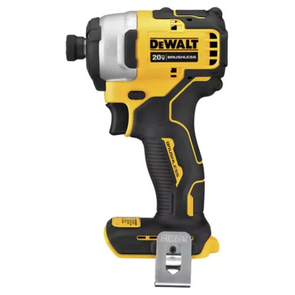 DEWALT ATOMIC 20-Volt MAX Cordless Brushless Compact 1/4 in. Impact Driver, (1) 20-Volt 1.3Ah Battery, Charger & Bag