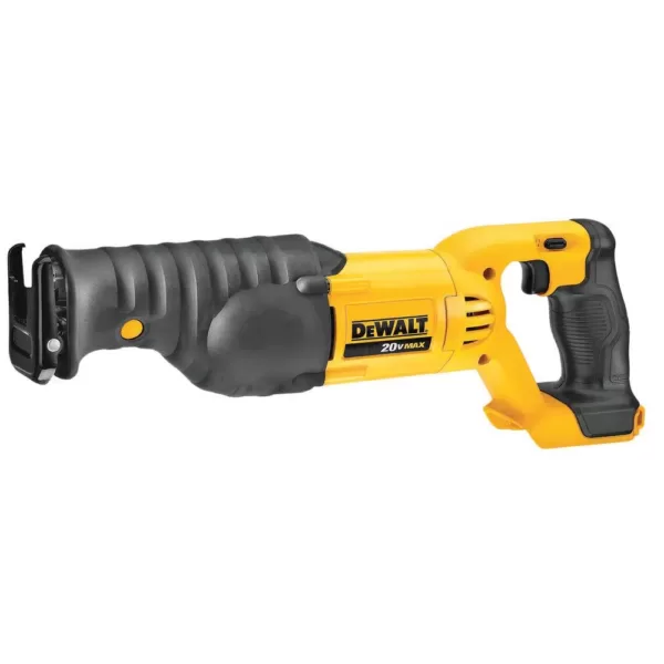 DEWALT 20-Volt MAX XR Cordless Brushless 3/8 in. Compact Impact Wrench, (2) 20-Volt 4.0Ah Batteries & Reciprocating Saw