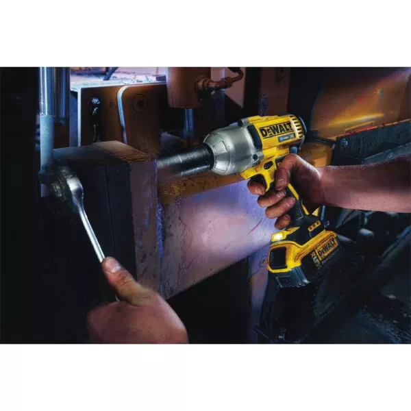 DEWALT 20-Volt MAX XR Cordless Brushless 1/2 in. High Torque Impact Wrench with Detent Pin Anvil, (1) 20-Volt 4.0Ah Battery