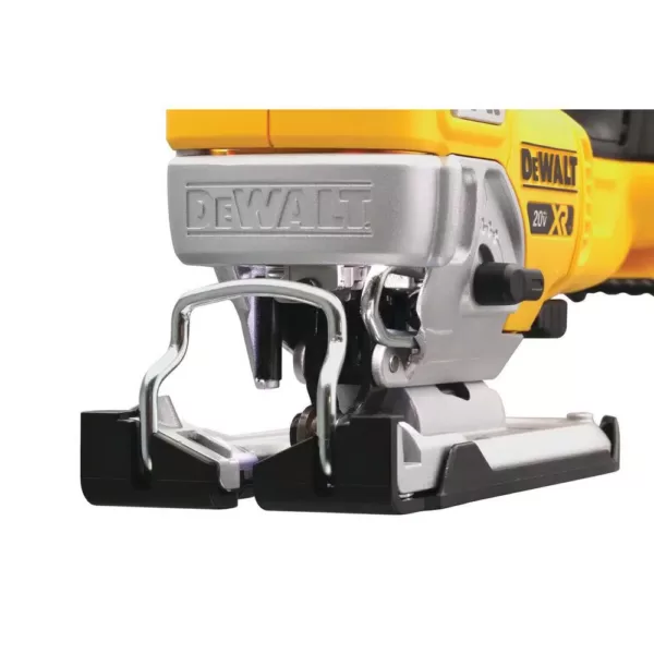 DEWALT 20-Volt MAX XR Cordless Brushless Jigsaw with 5 in. Random Orbital Sander & (2) 20-Volt 5.0Ah Batteries