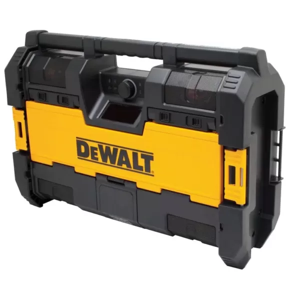 DEWALT TOUGHSYSTEM 14-1/2 in. Portable and Stackable Radio/Digital Music Player with Bluetooth and Battery Charger