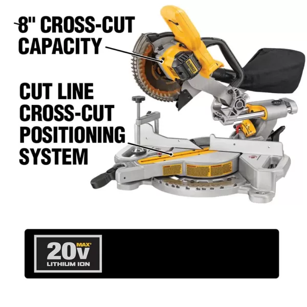 DEWALT 20-Volt MAX Cordless 7-1/4 in. Sliding Miter Saw (Tool-Only)